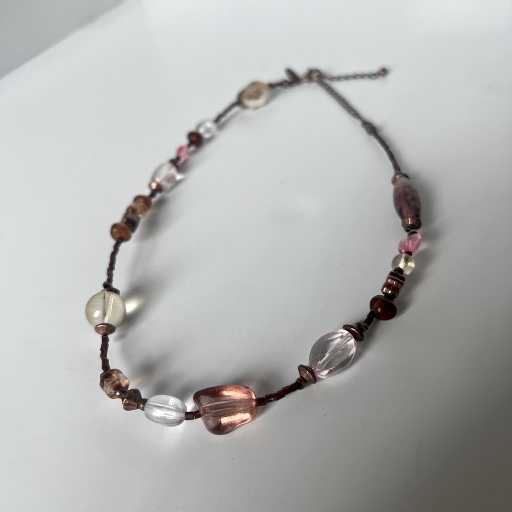 Lia Sophia Rambling Rose Bead Necklace